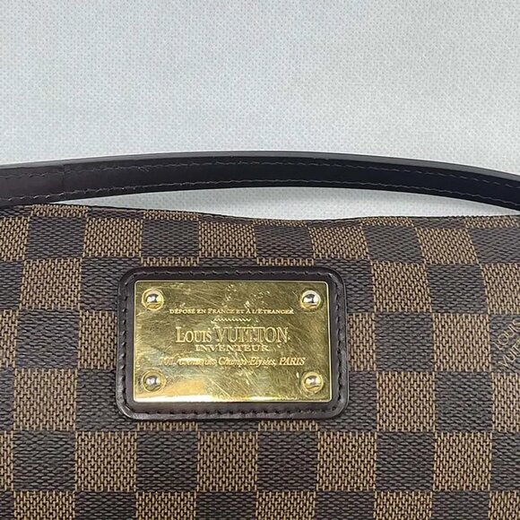 Authentic Louis Vuitton Eva Clutch Damier Ebene Crossbody Shoulder Bag - Picture 2 of 12
